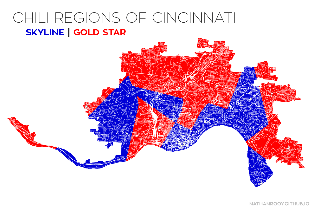 Chili regions of cincinnati