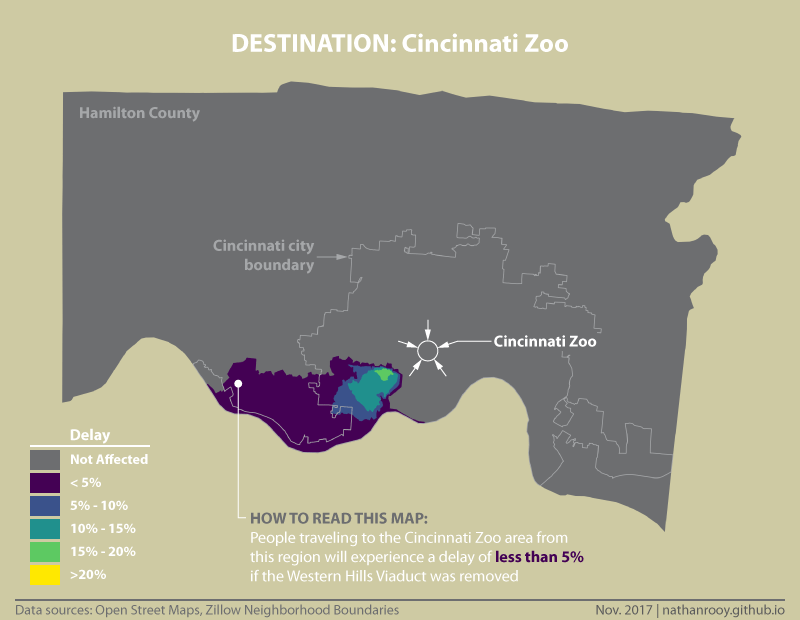 western hills viaduct time delay to cincinnati zoo