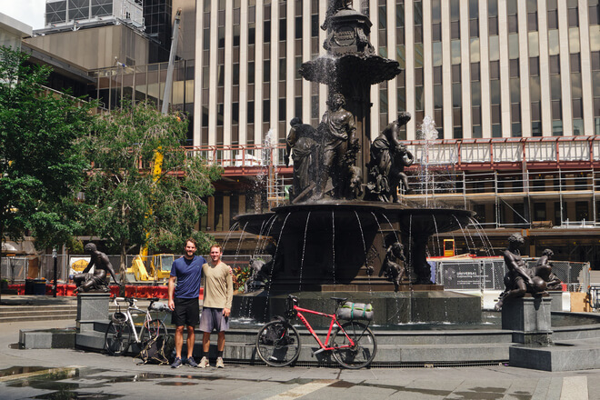 fountain Square Cincinnati was the finishing point for our trip