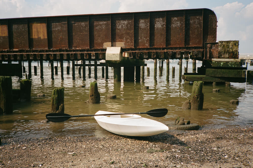 3D printed kayak at 69th street transfer bridge